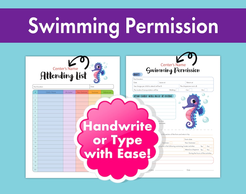 opening a daycare,
Swimming Consent,
Kids Swimming,
Daycare Bundle Forms,
Child Swim Form,
Swim Permission,
Preschool Swim Form,
Swim Daycare Form,
Swim Activity Form,
Childcare Field Trip,
Swim Permission Slip,
Childcare Swim Form,
Parental Consent