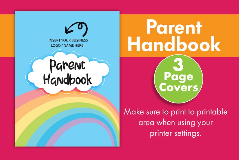 Daycare Parent Handbook Policies and Procedures Daycare Etsy