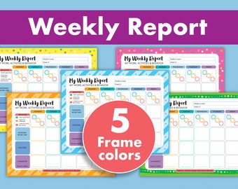 Daycare Behavior Chart: Printable Preschool Weekly Report & Communication Form, Printable, Fillable PDF