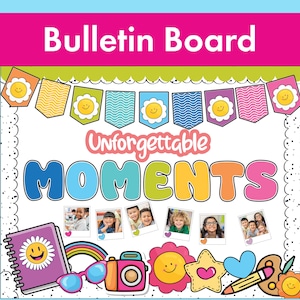 School Trip Memory Board | End of Year Photo Display for Kids | Preschool Bulletin Board Kit | Childcare & Classroom Decor**