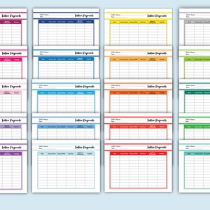 Tuition Payment Fillable. 20 Colorful Included. Fillable PDF - Etsy