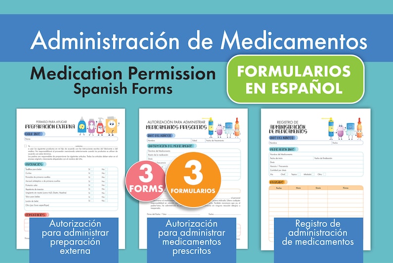 Daycare Medication Forms. Medication Authorization Form, Prescription