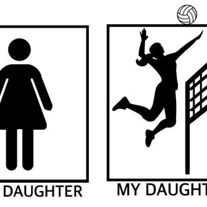 SVG My Volleyball Daughter