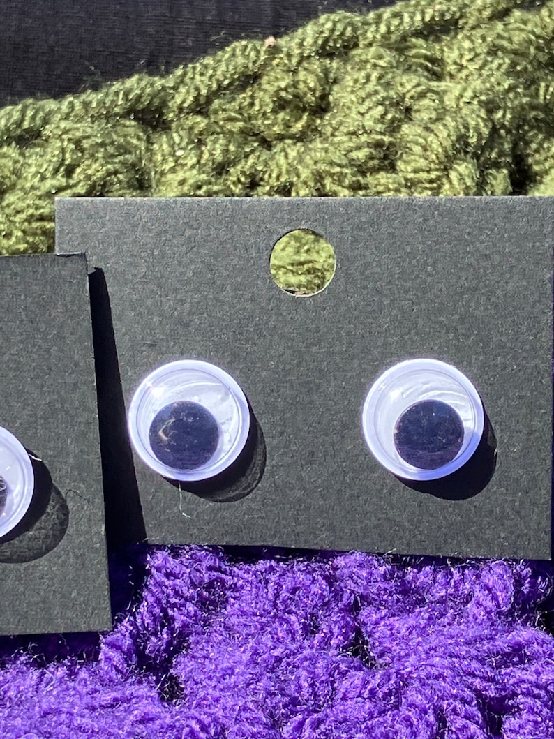Googly Eye Earrings | Googly Eye Stud Earrings | Funky Earrings | Wacky Earrings | Lesbian Earrings | Small Earrings | Funny Earrings | Stud image 4