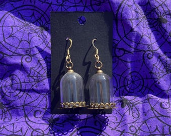 Birdcage earrings | bird earrings | cage earrings | case earrings | crowcore earrings | unique earrings
