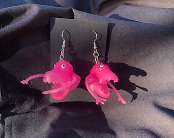Finger puppet earrings | dangle earrings | Finger Puppet Monster Earrings | Funky Earrings | Lesbian Earrings