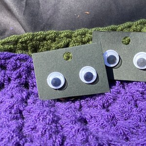 Googly Eye Earrings | Googly Eye Stud Earrings | Funky Earrings | Wacky Earrings | Lesbian Earrings | Small Earrings | Funny Earrings | Stud image 7