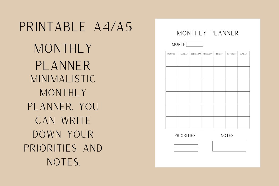 Daily, Weekly and Monthly Template - Etsy