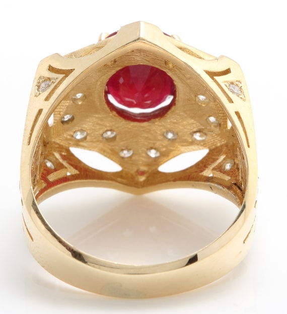 Buy Carat Natural Ruby and Diamonds in 14K Solid Yellow Gold