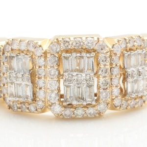 3.00 Carat Natural Diamonds Men's Ring Made in 14K Solid Yellow Gold