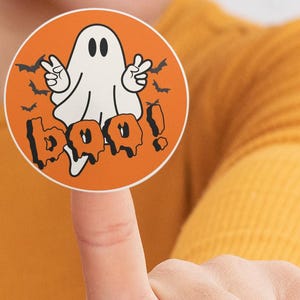 Halloween Ghost Stickers: Spooky Pumpkin Decor, Trick or Treat