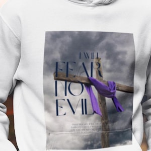 Fear No Evil   T-Shirt Christian Design, Faith Downloadable PNG