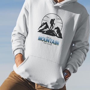 Mountain Adventure Hoodie: Unisex Outdoor Sweatshirt