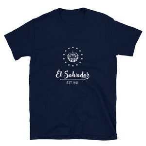 El Salvador unisex T-shirt met korte mouwen