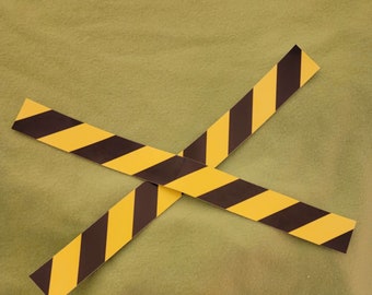 Caution Tape Physical Hazard Viynl Sticker
