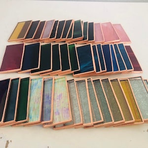 Pre Cut and Foiled Stained Glass Rectangles Variety Pack image 1