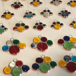 Glass Gem Paw Prints Suncatchers, Ornaments, Variety of Colors