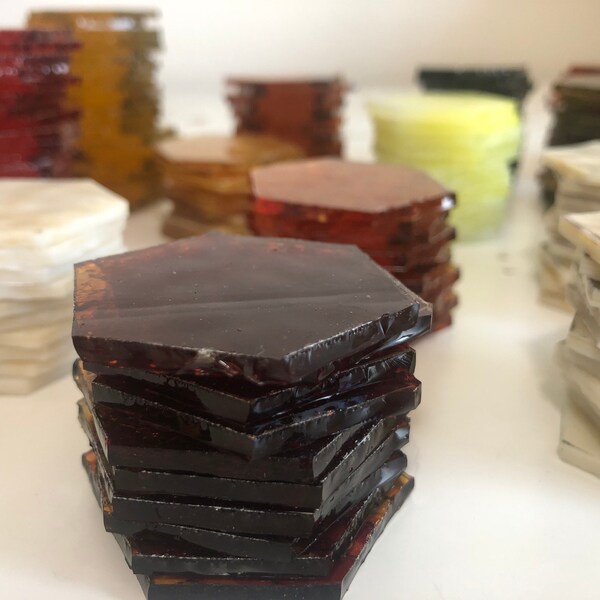Pre Cut Mosaic Glass Shapes Etsy