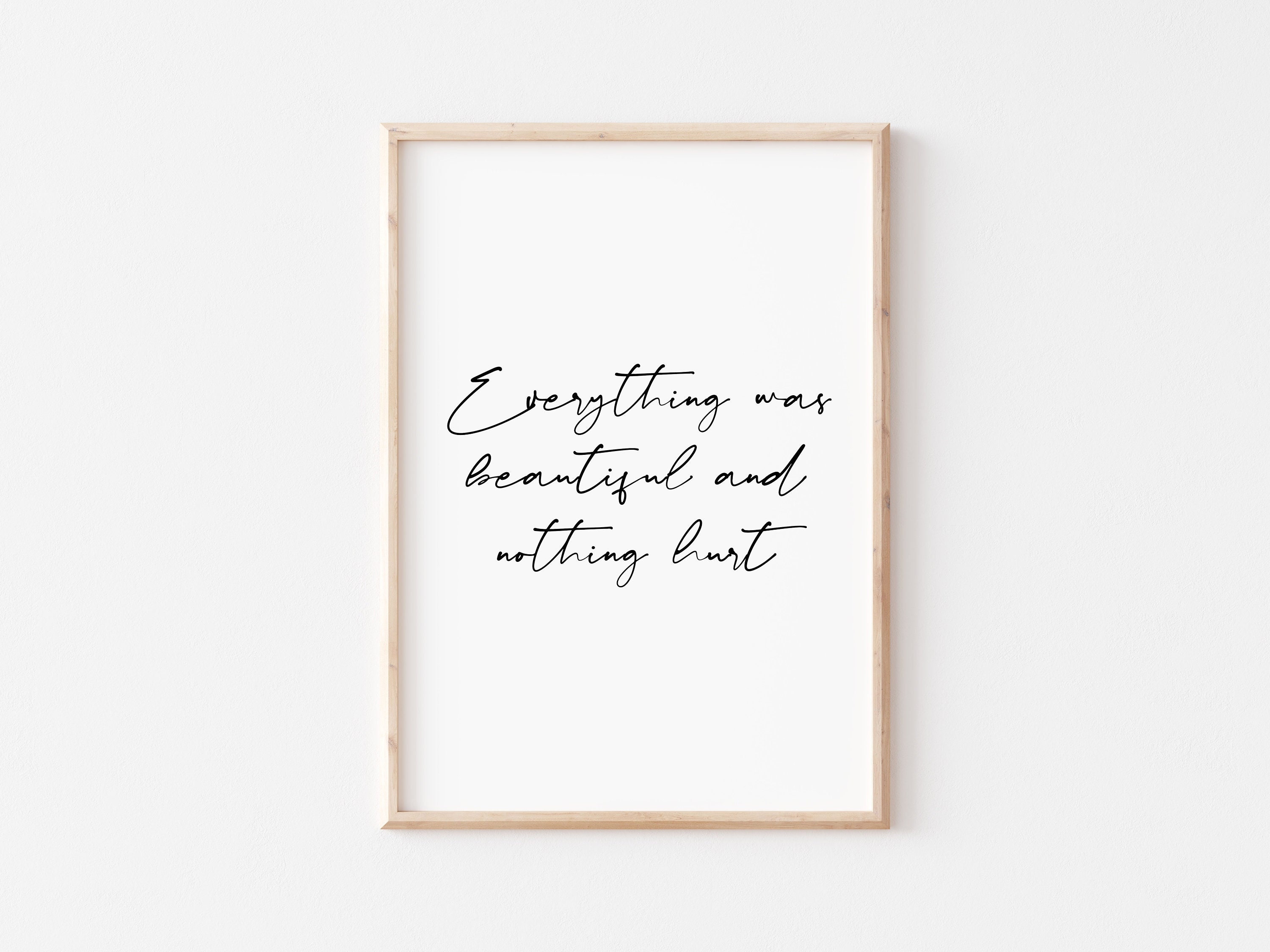 Everything Was Beautiful And Nothing Hurt Cover Photo