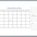 Blank Monthly Calendar Printable With Notes Section, Minimalist ...