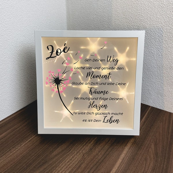 personalisiertes Geschenk zur Taufe/Konfirmation/Kommunion/ Jugendweihe