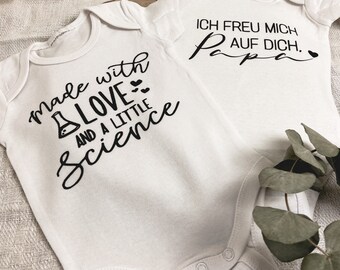 Babybody mit Wunschtext personalisiert | Geschenk zur Geburt | personalisierter Body | Ich werde großer Bruder | große Schwester