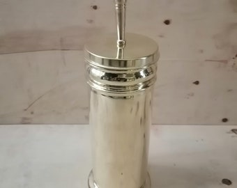 Handmade pure brass toilet brush, unlacquered pure brass moroccan toilet brush