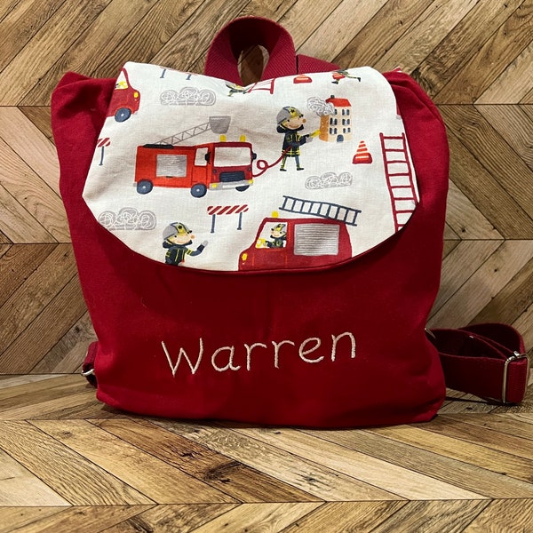 Sac à dos maternelle tissu