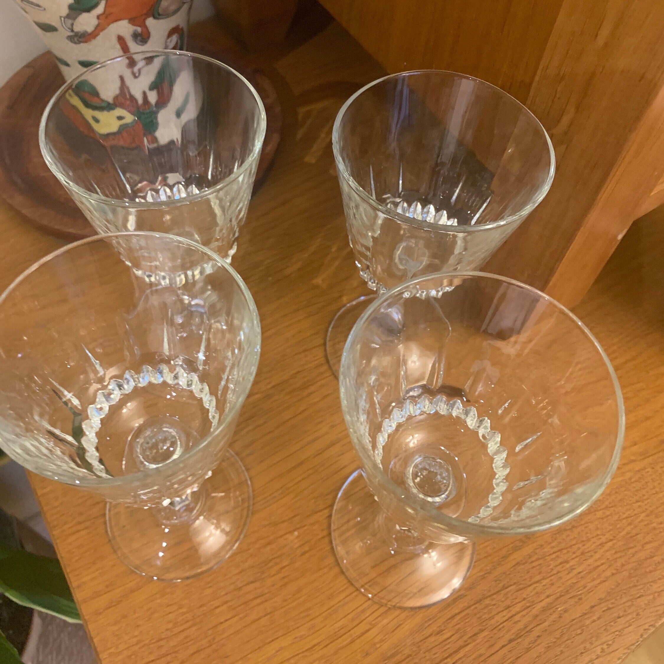 Lot de 4 verres vintage Luminarc Tivoli - Arts de la table