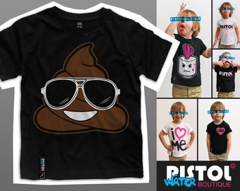 T-shirt Enfant Licorne Water Pistol Boutique - Coton, Manches Courtes, Neuf Avec étiquettes, Unisexe