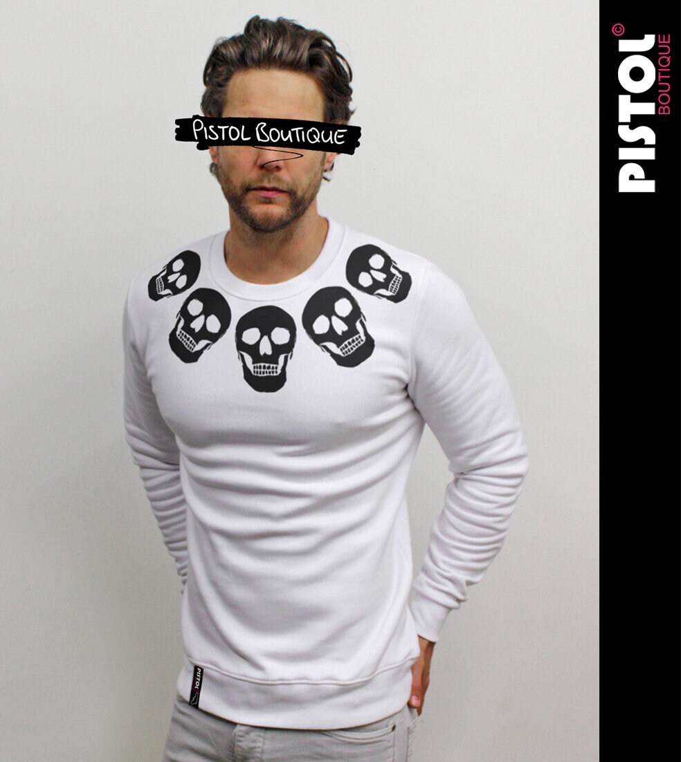 Débardeur Homme Pistol Boutique Noir - Motif Crânes Et As De Pique, 100% Coton, Sans Manches