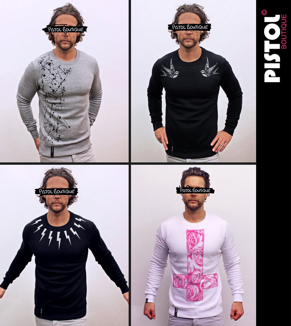 T-shirt Homme Blanc à Motif Disque Vinyle – Pistol Boutique