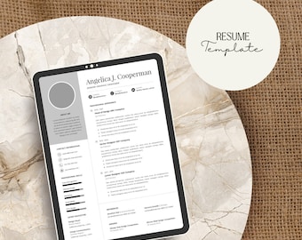 Professional Resume Template | Executive Resume Template | Modern Resume Template | Resume Template for Adobe Acrobat