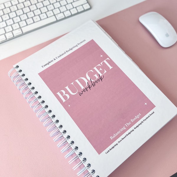 Budget Planner Workbook • 12 Months • Premium Hardback