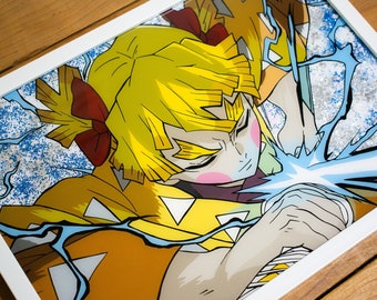 Respiracion del Rayo / Anime /  Manga / Demon / Glasspainting
