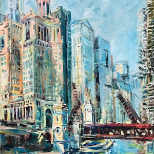 Chicago London House, Chicago Architecture, Chicago Print, Chicago River
