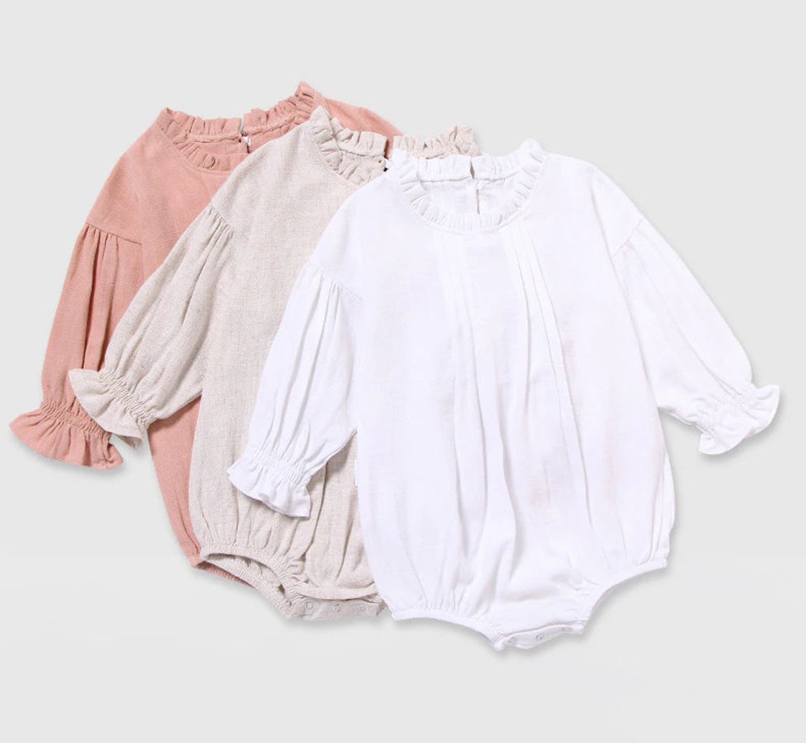 Baby Oversize Romper Long Sleeve Ruffles Romper Bodysuits Etsy