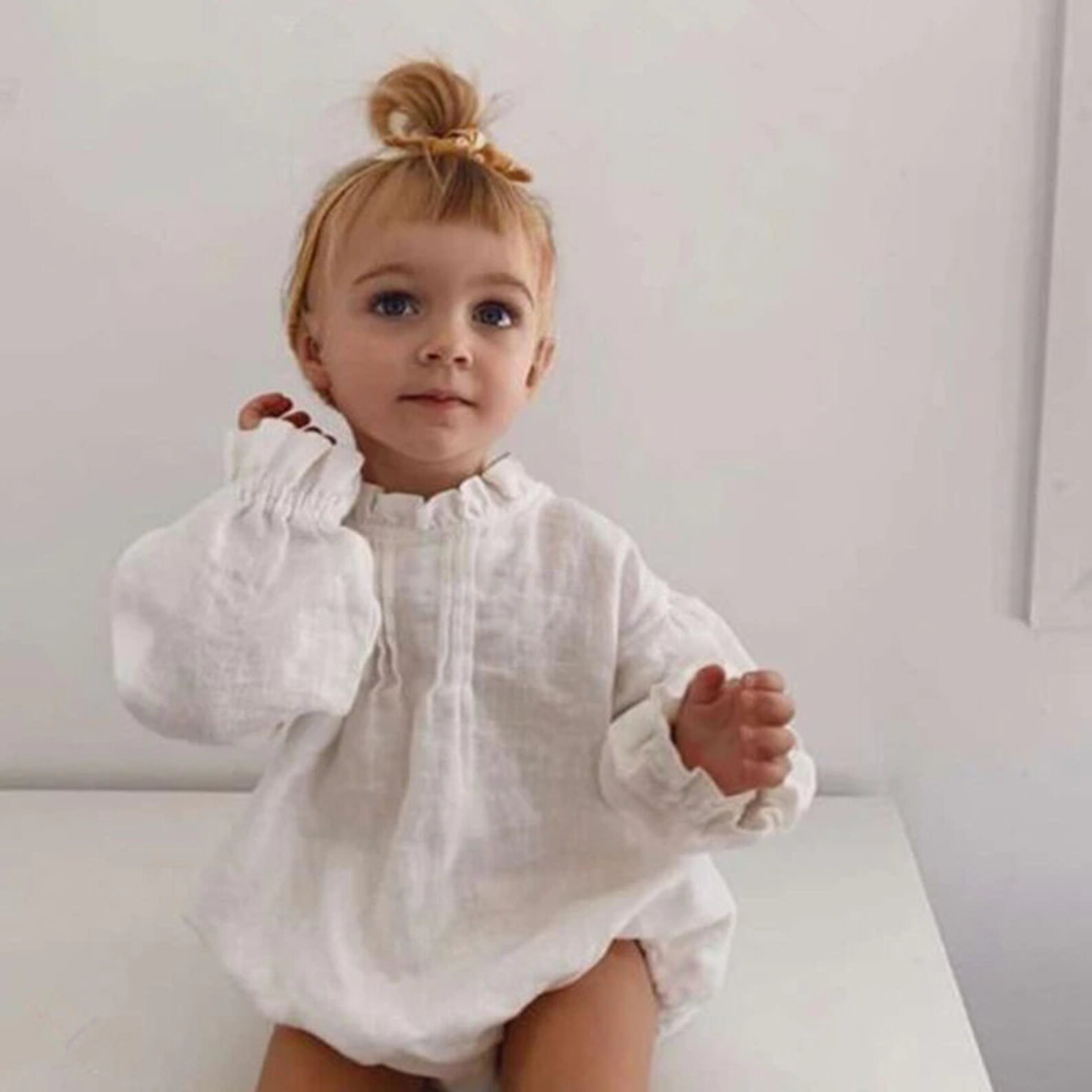 Baby Oversize Romper Long Sleeve Ruffles Romper Bodysuits Etsy