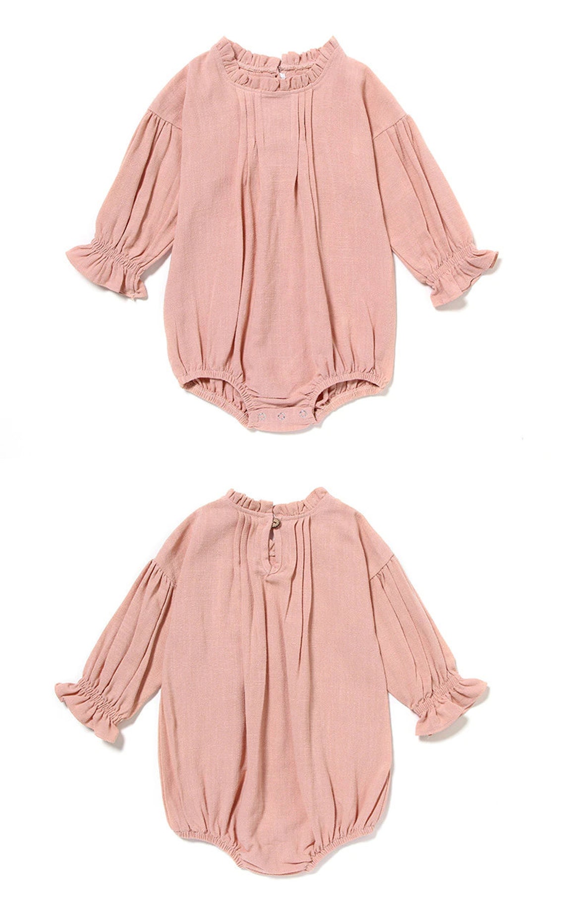 Baby Oversize Romper Long Sleeve Ruffles Romper Bodysuits Etsy