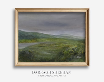 Impression artistique de peinture à l'huile de paysage irlandais | Signé | L'artiste Darragh Sheehan