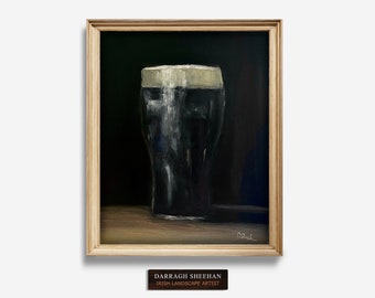 Guinness Print: Irish Still Life Oil Painting by Darragh Sheehan