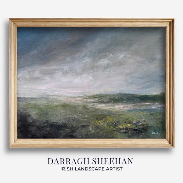 Impression artistique de peinture à l'huile de paysage irlandais | Signé | L'artiste Darragh Sheehan