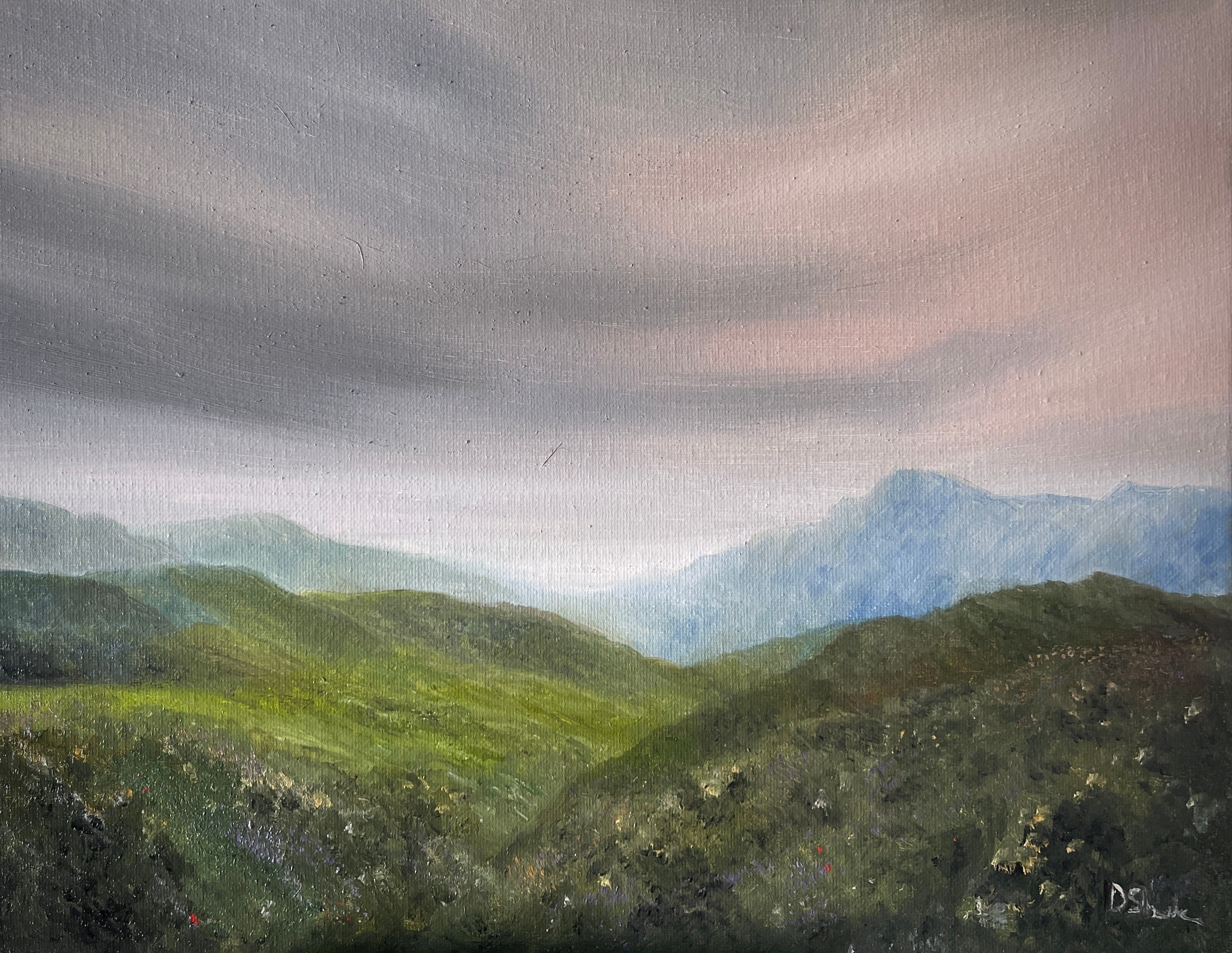 Irish Landscape Oil Painting Fine Art Print Signed Artist Darragh