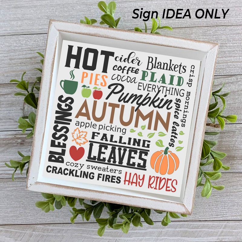 Fall Word Art - Etsy