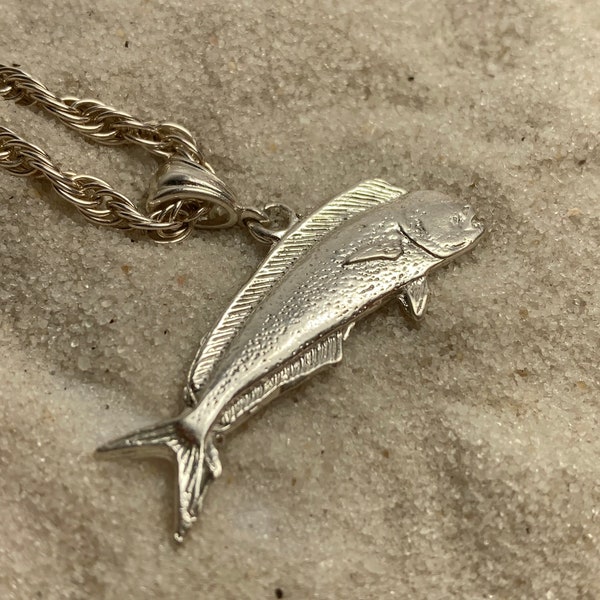 Mahi Half Pendant Sterling Silver