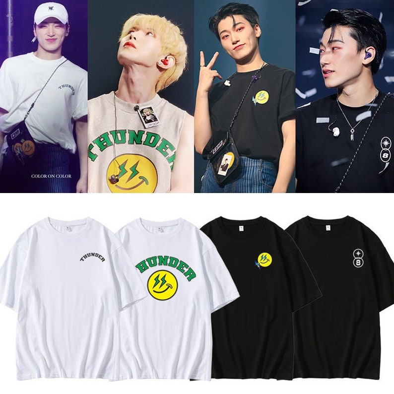 Ateez Fellowship Thunder Concert World Tour TShirt Etsy Italia