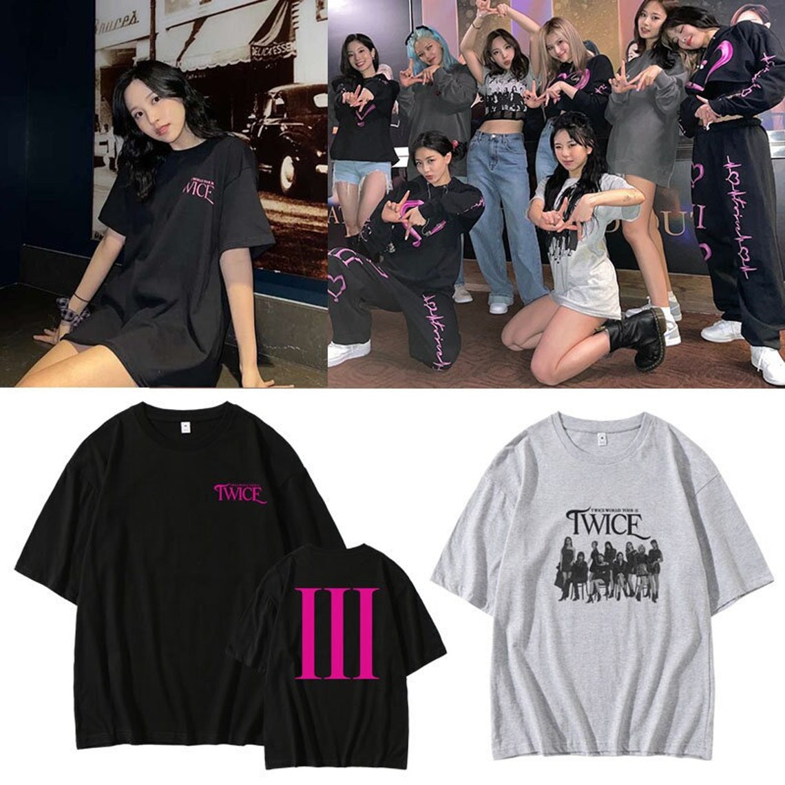 Twice 4th World Tour III Concert Tshirt Merchandise Shirt Etsy