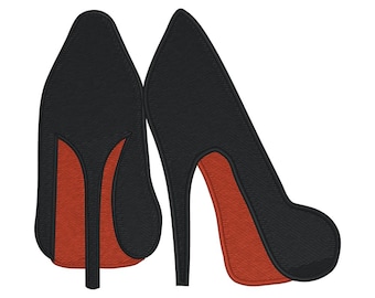 Red Bottom iron on patch