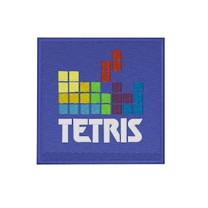 Tetris video game iron on patch