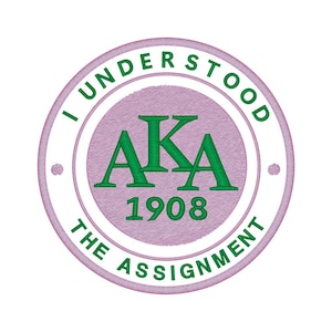 AKA Understood Assignment Iron-On Patch